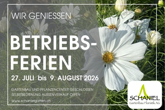 Betriebsferien Betriebsferien